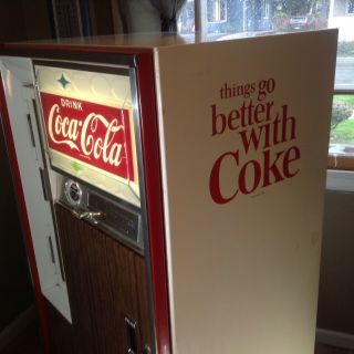 Antique Vintage coca cola Pop Bottle Machine Coke asome fully functinal keys 2