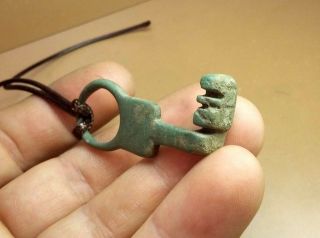 Perfect Rare Ancient Roman Key Ring 2nd - 3rd Century Ad 2836