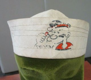 Vintage Cotton Popeye The Sailor Gob Hat Size Small