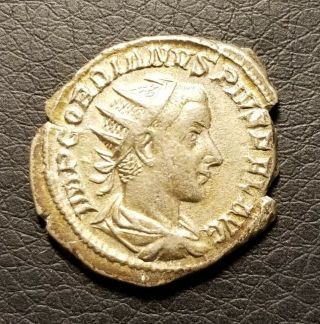 Gordian Iii (ad 238 - 244) Ar Antoninianus Rome Ancient Silver Coin