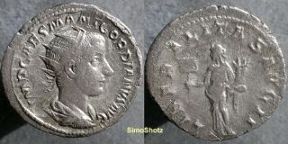Ancient Roman Coin - Silver Double Denarius (antoninianus) Of Gordian Iii