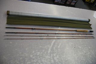 Vintage Orvis Impregnated Bamboo Fly Rod 9 