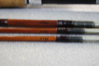 Vintage Orvis Impregnated Bamboo Fly Rod 9 ' Two Tips 4980 6