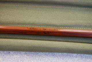Vintage Orvis Impregnated Bamboo Fly Rod 9 ' Two Tips 4980 7