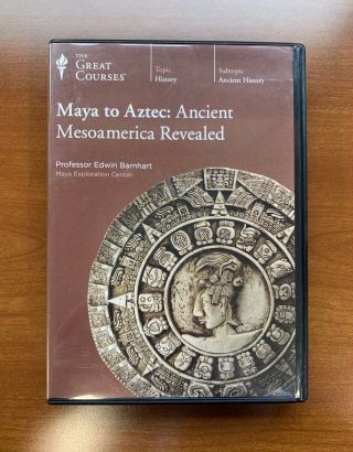 Maya To Aztec: Ancient Mesoamerica Revealed (2015,  8 - Disc Dvd Set) Great Courses