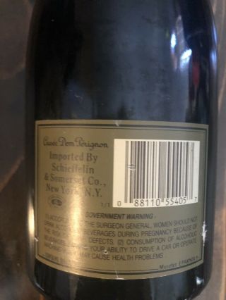 Cuvee Dom Perignon Rare Vintage 1985 Champagne WITh Silver Ice Bucket 3