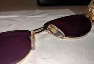 Vtg Gianni Versace Medusa Sunglasses Gld Metal Frame Very Special 7