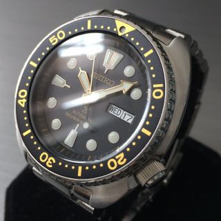 Mens Seiko Divers Watch Prospex Srp775 Vintage Turtle Re - Issue Gold Automatic