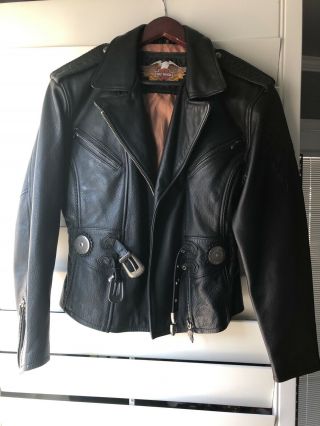 Vintage Harley Davidson Leather Jacket / Woman’s Small