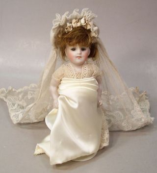 Fabulous Estate Find: Antique Kestner Mold 160 All Bisque Bride Doll