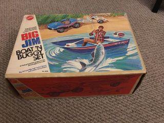 Big Jim Boat ‘n Buggy Set Empty Box W/ Instructions Vintage 1973 Rare