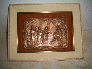 Signed Ruskin Bronze Plaque Gifts For The King Arts & Crafts England