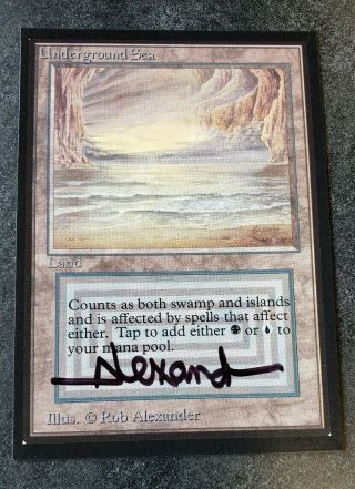 Vintage Magic | SIGNED MTG Collector ' s Edition [CE] Underground Sea, 2