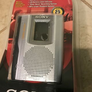 Vintage Sony Standard Cassette Tape Voice Recorder TCM - 150 3
