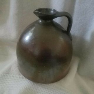 Vintage Brown Clay Stoneware 1 Gallon Whiskey Jug