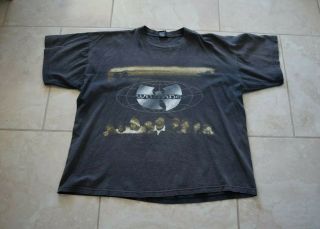 Vintage 1997 Wutang Wu Tang Forever Shirt Tee Distressed Faded Polygram Rap