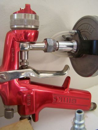 VINTAGE BINKS MODEL BBR SPRAY GUN AND TIPS AND TOOLS 4
