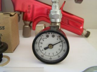 VINTAGE BINKS MODEL BBR SPRAY GUN AND TIPS AND TOOLS 8