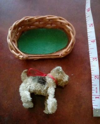 Antique Vintage Airedale Terrier maybe Steiff German Stuffed Wire Toy Dog Puppy 3