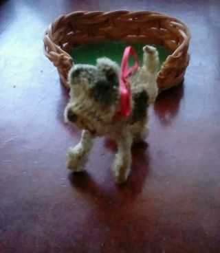 Antique Vintage Airedale Terrier maybe Steiff German Stuffed Wire Toy Dog Puppy 4
