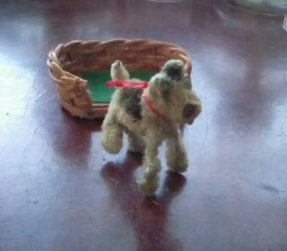 Antique Vintage Airedale Terrier maybe Steiff German Stuffed Wire Toy Dog Puppy 6