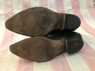 Mens Vintage 50s Acme Leather Cowboy Boots Sz: 8.  5 D 7