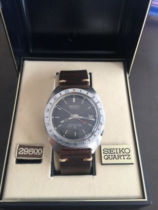 Rare Seiko 6117 - 8000 Vintage Gmt Navigator Automatic Watch W/ Box 1968