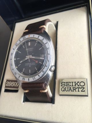 Rare Seiko 6117 - 8000 Vintage GMT Navigator Automatic Watch W/ Box 1968 2
