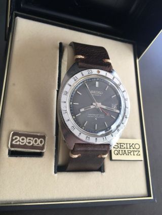 Rare Seiko 6117 - 8000 Vintage GMT Navigator Automatic Watch W/ Box 1968 3