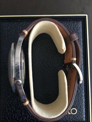 Rare Seiko 6117 - 8000 Vintage GMT Navigator Automatic Watch W/ Box 1968 4