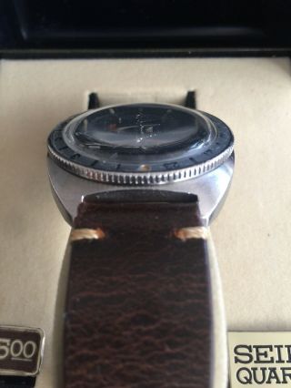 Rare Seiko 6117 - 8000 Vintage GMT Navigator Automatic Watch W/ Box 1968 8