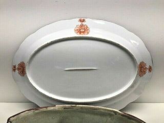 ASIAN LARGE SOUP TUREEN W/ UNDER PLATE & LADLE - COLORFUL BIRD SHAPE 7