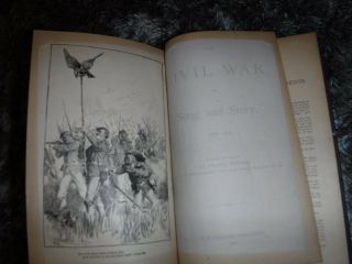 THE CIVIL WAR IN SONG AND STORY 1860 - 1865 BY FRANK MOORE 1889 VINTAGE BOOK 2
