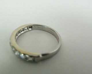 Antique 18K Gold Wedding Band Style Ring With 10 Old Mine Cut Diamonds 4