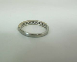 Antique 18K Gold Wedding Band Style Ring With 10 Old Mine Cut Diamonds 5