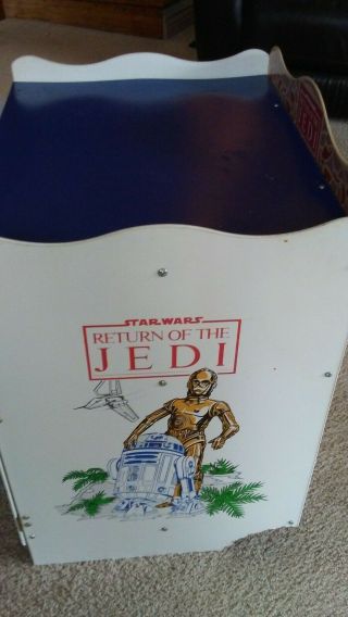 Vintage 1983 Star Wars Return of the Jedi Child ' s Storage Cabinet - Rare 5
