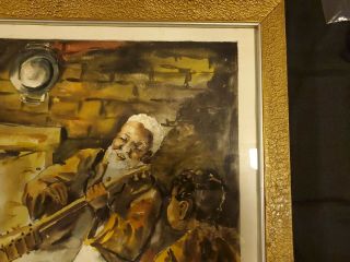 Vintage African - American Watercolor Signed 8
