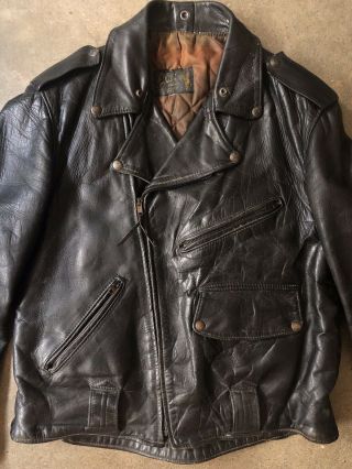 Vintage 1950s Buco J - 27 Leather Horsehide Motorcycle Leather Jacket