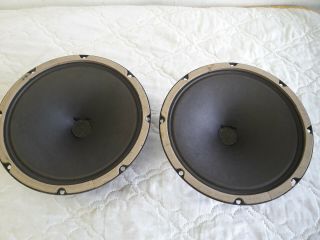 Vintage Jensen P10r Woofers Matched Pair Smooth Cone