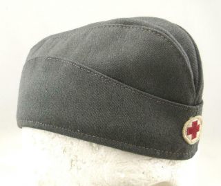 Ww2 Wwii German Red Cross Drk Deutsches Rotes Kreuz Overseas Hat With Name