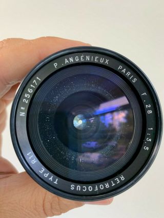 Angenieux 28mm f3.  5 Type R11 Vintage France Exakta Exa Exacta Mount Lens 12