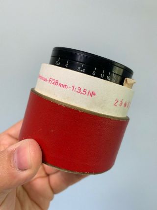 Angenieux 28mm f3.  5 Type R11 Vintage France Exakta Exa Exacta Mount Lens 3