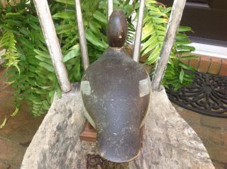 Antique vintage old wooden Hayes factory Bluebill PAIR duck decoys 8