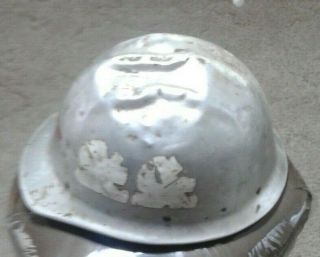 Vintage silver Bullard hard hat 2