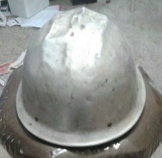 Vintage silver Bullard hard hat 4