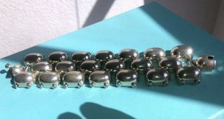 Mid Century Modenrist Vintage Mexican Sterling Silver Modernist Bracelet 156G 3