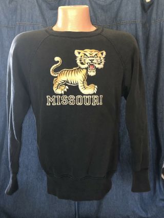 Vintage 1950s Missouri University Mizzou Sweatshirt Medium (41)