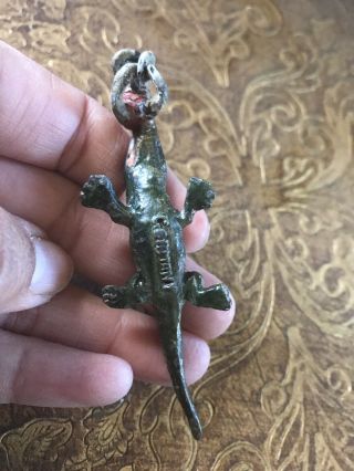 German Cold Painted Alligator With Boy Figure 4