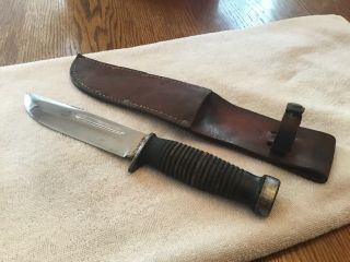 Vintage Old Case Xx 337 - 6 " Q Quartermaster Fighting Knife Ww2 Wwii Army Marines