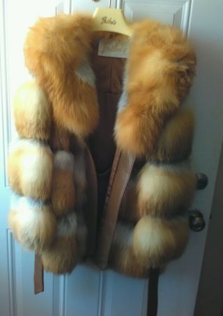 Vintage Bullocks Fox Fur Coat